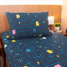 Jogo de Lençol Infantil Solteiro 2 Peças Portallar Pac Pac