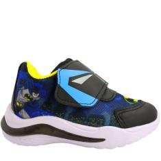 Tênis Luz Led Infantil Menino Casual Calce Fácil Mini Pé Mp-2327