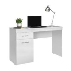Escrivaninha Com 1 Porta 1 Gaveta Vitória Branco Demobile