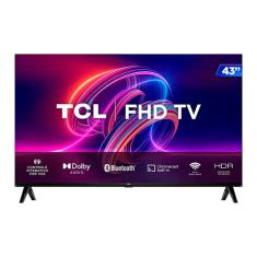 TV TCL 43 Polegadas 201D S5400A LED Full HD Android TV Google Assist - Preto