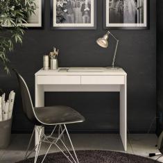 Escrivaninha 90cm 2 Gavetas Tijuca - Politorno, Branco