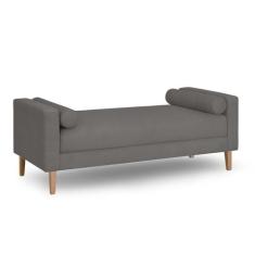 Recamier Berlim 1,20m Suede Cinza - Inova Decorações