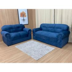 Sofá 2 e 3 Lugares Azul 410 Viena