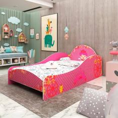 Cama Infantil Princesinha 100% Mdf Rosa - Gelius