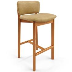 Banqueta Alta Para Cozinha Sala de Jantar Bar Dara L02 Couríssimo Fendi - Lyam Decor