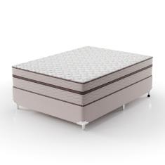Cama Box Casal 138X188X63Cm Molas Ensacadas Sonhare Bege