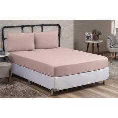 Jogo de Lençol Solteiro para Cama Box 30CM altura 02 peças com Elástic