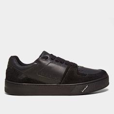Tênis Couro Calvin Klein Palito Queima Logo Masculino-Masculino