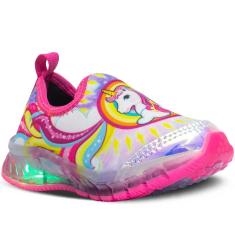Tênis Infantil Calce Fácil Nº20ao27 Estampado Luz Led 11.93i-Feminino