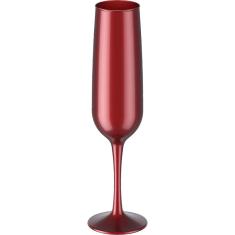 Taça Espumante Fun 160ml Vermelho Perolizado Coza