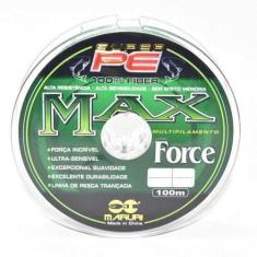 Linha Multifilamento Pe Max Force 4X 100M Verde 0.45mm Maruri