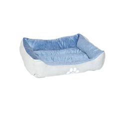 Cama reversível para animais de estimação HCT-REC-007, azul, 63 x 53 cm