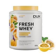 Fresh Whey Protein - Maracujá 450g - 20g de Proteínas por Porção - Suplementos Naturais, Suplementação Treino Academia, Ganho Muscular Hipertrofia - DUX HUMAN HEALTH