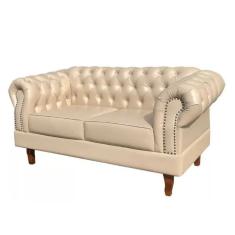 Sofá Dom Pedro Namoradeira Chesterfield Vintage Courissimo Bella Decor
