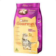 Ração Quatree Gourmet Gatos Castrados Mix de Carnes - 10,1Kg