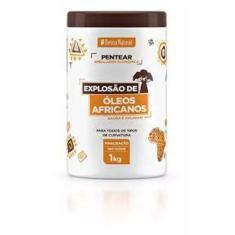 Creme para pentear beleza natural explosão de óleos africanos com 1kg
