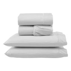 Jogo De Lençol Liso Ponto Palito Completo 4 Peças Queen - Riffo Store,