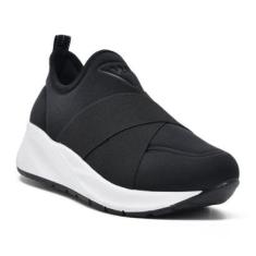 Tênis Elastano Via Marte Slip On Flatform Feminino 23-2608-Feminino