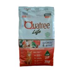 Ração Quatree Life Gatos Castrados Salmão E Arroz 3Kg