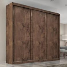 Guarda Roupa Casal Sevilha 3 Portas Correr 6 Gav. - Quarta Divisão Móv