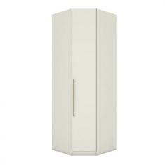 Guarda Roupa Casal Canto Seletto Canto Obliqui 1 Porta de Bater MDF-MDP Areia Móveis Henn
