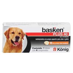 Vermífugo Konig Basken Plus 40 Cães de 10kg