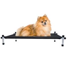 Cama Suspensa Para Cachorro Gato Pet Pequeno 60X40X10 Preto