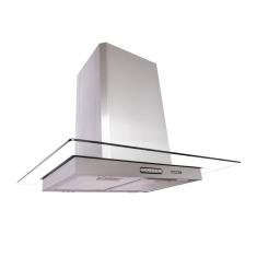 Coifa Ilha Vidro Reto 90cm 220v Nardelli Inox