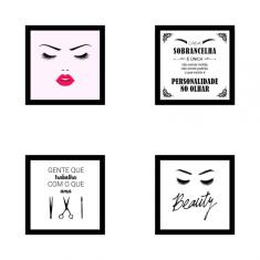 Kit Quadros Decorativos Em Mdf Designer De Sobrancelhas 08