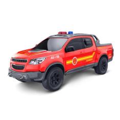 Carro Carrinho Viatura Pick-Up S10 Bombeiro 193 Brigadistas Miniatura 