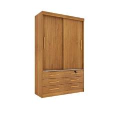 Guarda Roupa Casal Chicago 2 Portas 6 Gavetas S/Espelho Tcil, Cinamomo