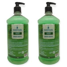2 Sabonete Líquido Grande 1 Litro Perfumado Cheiroso Grosso Top da Mar