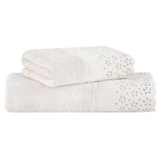 Jogo de Toalhas Buddemeyer Crystal Banho Bege 2 peças