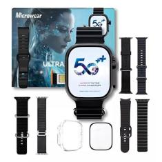 Smartwatch 5g Ultra Ai 3 Celular De Pulso Com 4 Pulseiras - Microwear 
