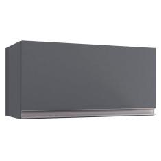 Armário Aéreo Geladeira Cozinha Andréia 60cm 01 Porta Cinza Escuro - Abmaza