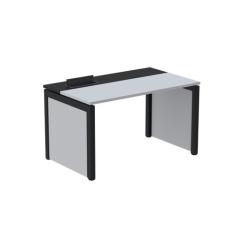 Escrivaninhas Mesa Escritório Pscpp160 160cm Industrial Cinza E Preto 
