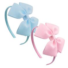 24un Tiara Arquinho Com Laço Lacinho Infantil Diversas Cores