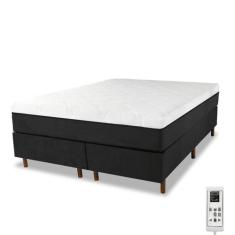 Cama Box e Colchão Magnético Massageador - Therapy Life Compact, Preto
