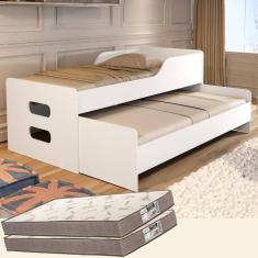 Bicama Solteiro Elis Com 2 Colchões D33 Gold Espuma cor: BC