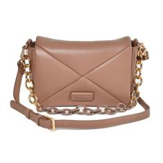 Bolsa Matelassê Quadrada Via Marte Alça Longa e Corrente Ajustável B1-153