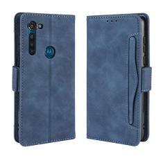 Capa com compartimento para cartão para Moto G8, capa flip de couro para Moto G8, capa magnética retrô para celular, capa carteira de telefone com compartimentos para cartões