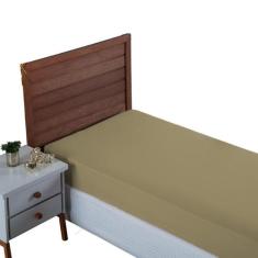 Lençol Solteiro Algodão 300 Fios com Elástico Forro de Cama Box - NARA