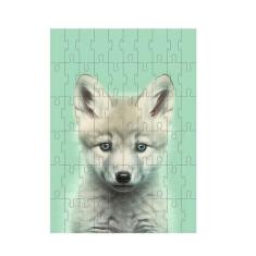 Quebra-cabeça Exclusivo Animais Fofinhos Lobinho de 60 peças - Reidope