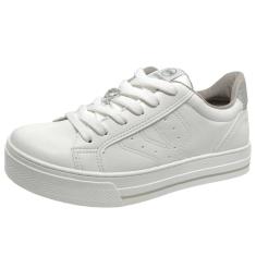 Tênis Feminino Conforto Casual Strass Coração Via Marte