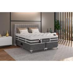 Cama Box + Colchão Castor King Eurotop Summer & Winter One Face Pocket