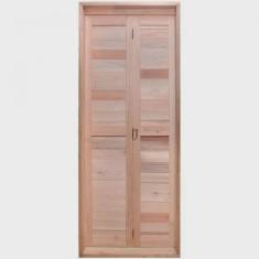 Porta de Madeira Camarão 213x84cm com Marco Batente 14cm ewk P39 Rondosul