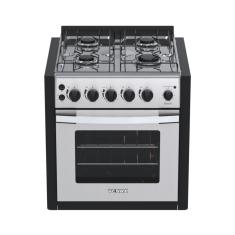 Fogao de Embutir 4 Bocas Venax Gaudi Platinum GII Inox Gas Glp 220 V