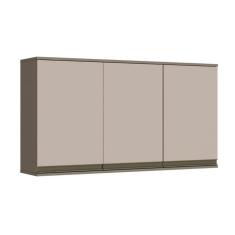 Armário Aéreo P/ Cozinha Connect C/ 3 Portas 120cm Duna/cristal - Henn