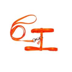 Coleira Peitoral Seda Neon Com Pingente Para Gatos - Laranja - Nica pe