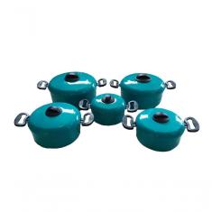 Jogo De Panelas De Alumínio Turquesa Luxo 5 Peças 14 A 22